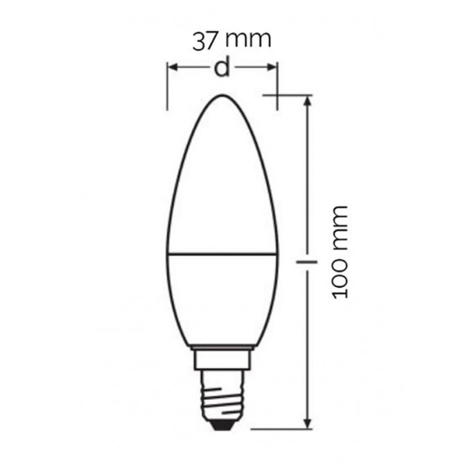 OSRAM LED SIJALICA E14 B 4.9W/865 VALUE FR40