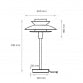 RL STONA LAMPA HN2584-B/GA MATT BLACK + GOLDEN