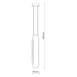 SOLEA 46 VISILICA 8W 3000K CRNA