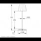 STONA LAMPA PUNJIVA 13T25 3W 3000K IP44 CRNA