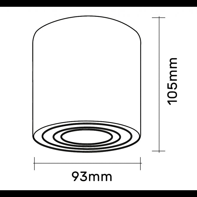SVETILJKA JM-014 PLAFONSKA 1*GU10 BELA IP20