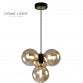 TALIA 11 LUSTER 4*G9 CRNA/BAKAR