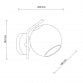 TALIA 28 ZIDNA LAMPA 1*E14 CRNA/BAKAR