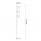 TALIA 59 PODNA LAMPA 3*E14 CRNA/HROM