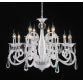 VESTA 123 LUSTER D1436-8+4 12*E14 white