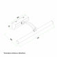 VESTA 138 ZIDNA LAMPA LED 5W 4000K MESING