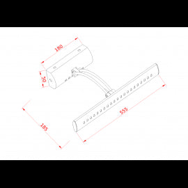 VESTA 140 ZIDNA LAMPA LED 7W 4000K HROM