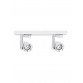 VESTA 157 SPOT 2*GU10 MAT BELA/CHROME