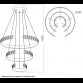 VESTA 303 LUSTER LED 85W 3000/4000/6000K chrome/kristal