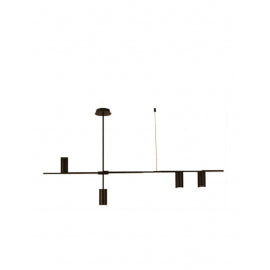 VESTA 310 LUSTER 4*GU10 CRNA