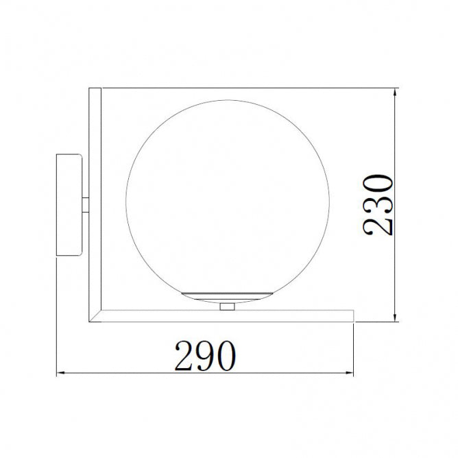 VESTA 311 ZIDNA LAMPA 1*E27 MESING
