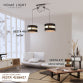 VESTA 417 STONA LAMPA 1*E27 CRNA/SILVER