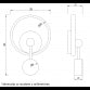 VESTA 468 ZIDNA LAMPA 15W 3000K CRNA/BRUSENO ZLATO