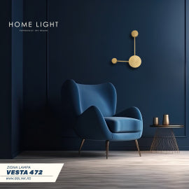 VESTA 472 ZIDNA LAMPA 8W 3000K BRUSENO ZLATO
