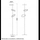 VESTA 487 PODNA LAMPA 30W 3000K CRNA
