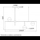 VESTA 511 LUSTER 3*G9 MESING/CRNA