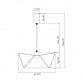 VESTA 553 VISILICA 1*E27 CRNA