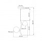 VESTA 558 VISILICA 2*G9 MESING