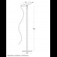 VESTA 635 PODNA LAMPA 24W BELA