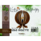 VINTAGE VIOLETTE S260 STONA LAMPA 1*E14 (O 260 mm, h-300 mm) - SKU01201