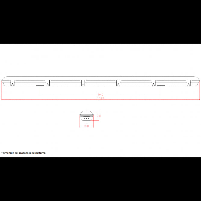 VODODIHT LED LG258A 76W 4000K