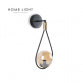 YAGMUR 19012 ZIDNA LAMPA 1*G9 CRNA/MESING