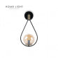 YAGMUR 19012 ZIDNA LAMPA 1*G9 CRNA/MESING