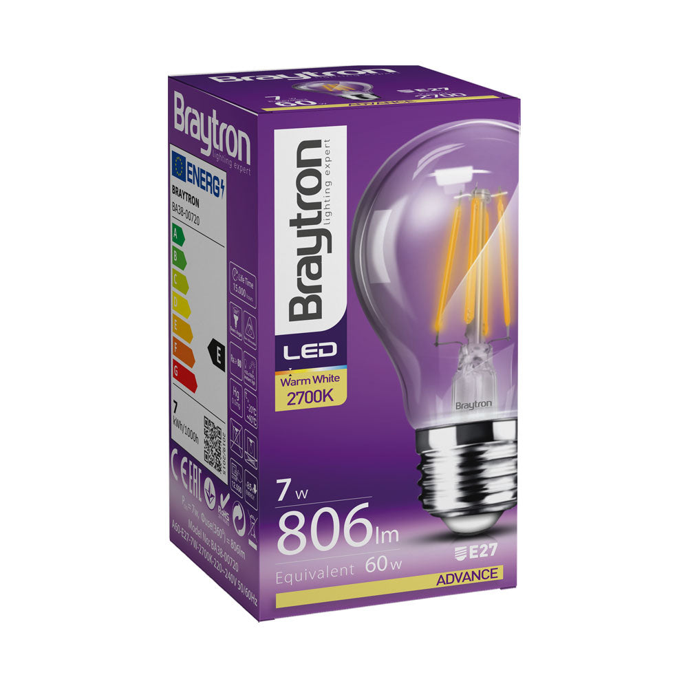 BRY-ADVANCE-7W-E27-A60-CLR-3000K-LED SIJALICA