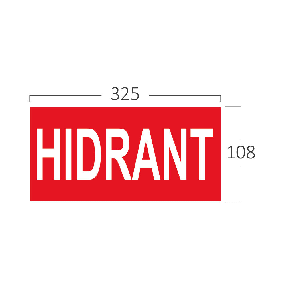 BRY-EXIT ZNAK-HIDRANT -NALEPNICA