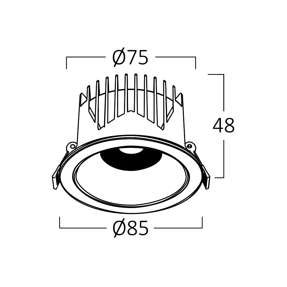 BRY-LINEX-CD10-10W-3CCT-BELA-LED SPOT SVETILJKA