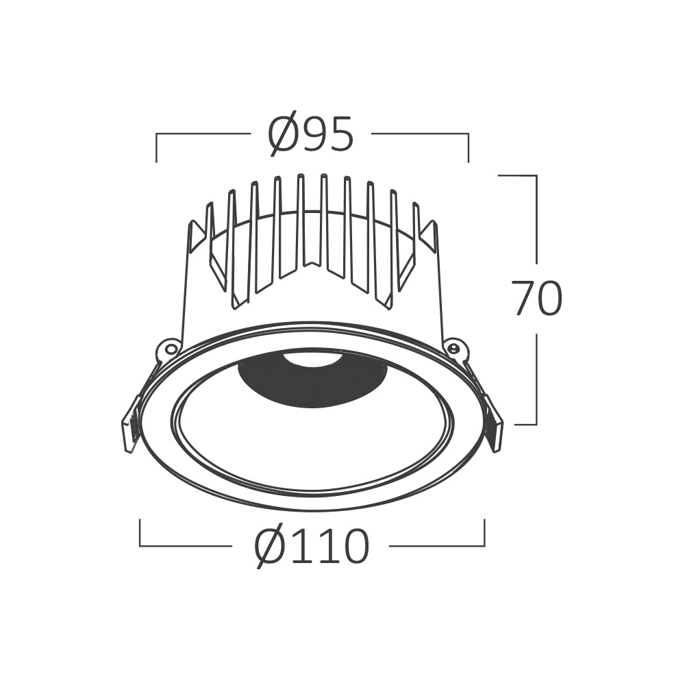 BRY-LINEX-CD20-20W-3CCT-BELA-LED SPOT SVETILJKA
