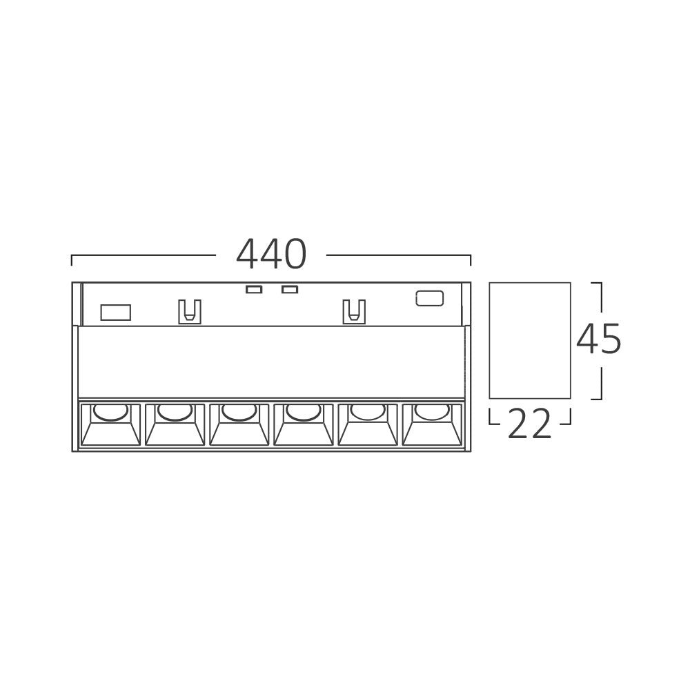 BRY-LNS440-24W-48VDC-3U1-CRNA-MAG.LINEARNA SVETILJKA