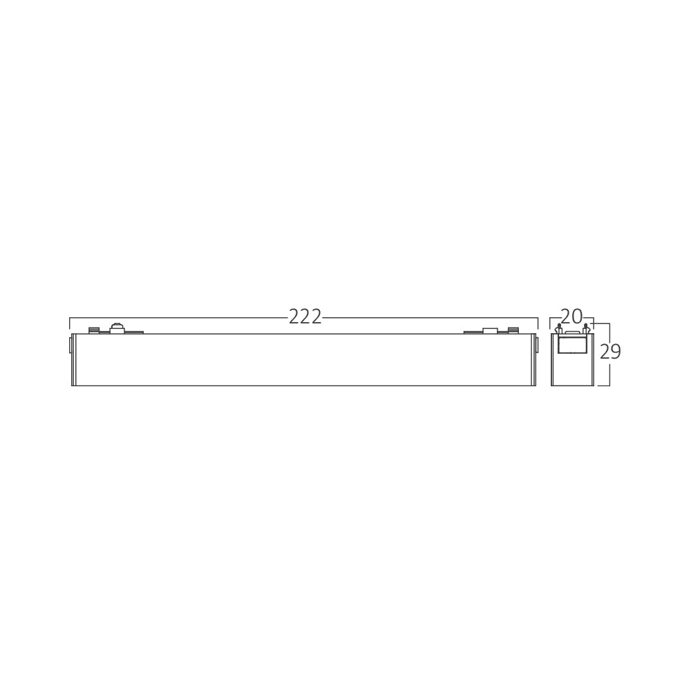 BRY-LNS220-M04-M05-M06-M07-12W-48VDC-4000K-CRNA-SLIM-MAG.LINEAR.SVETILJKA