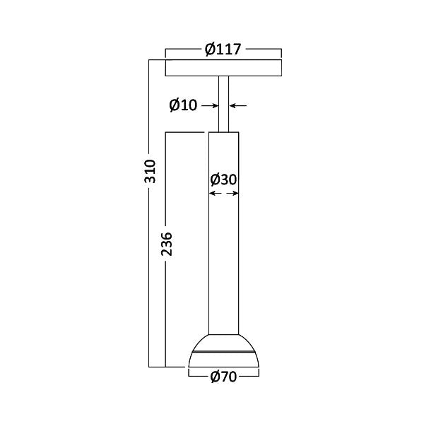 BRY-M01-M02-TRC065-7W-48VDC-3000K-CRNI-MAGNETNI ŠINSKI REFLEKTOR