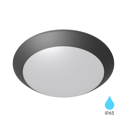 BRY-NAPOLI-D270-1xE27-PC-SIVA-IP65-LED PLAFONJERA