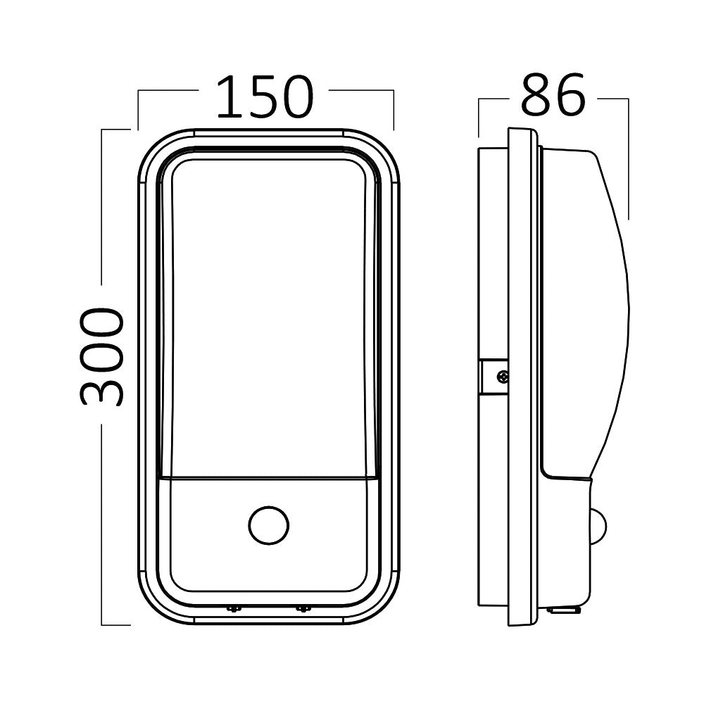 BRY-B-ELIPSA-SIVA-20W-3000K-SNS-IP65-ZIDNA BAŠTENSKA SVETILJKA