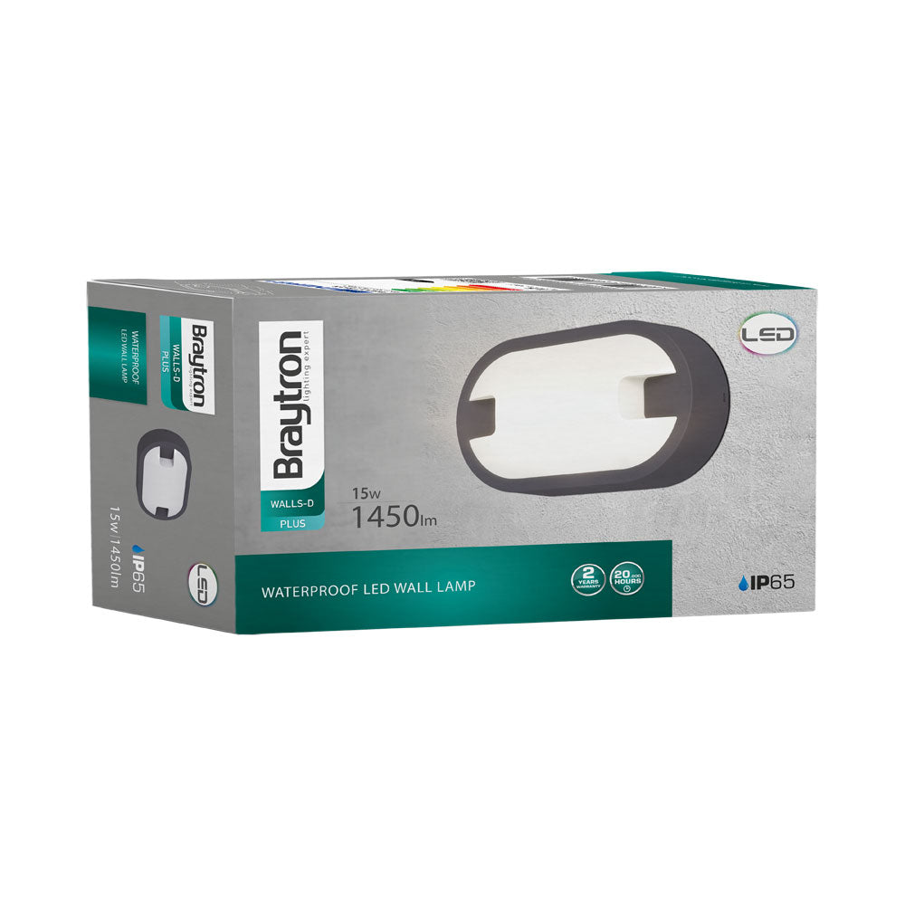 BRY-D-ELIPSA-SIVA-15W-6500K-IP65-ZIDNA BAŠTENSKA SVETILJKA