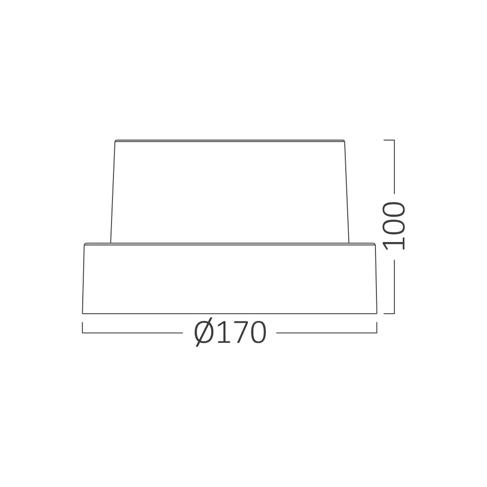 BRY-G2-OKRUGLA-CRNA-15W-4000K-IP65-ZIDNA BAŠTENSKA SVETILJKA