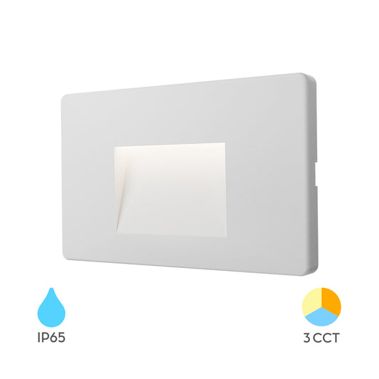 BRY-VEKTA-B-KVADRAT-BELA-3W-3U1-IP65-WALL LIGHT