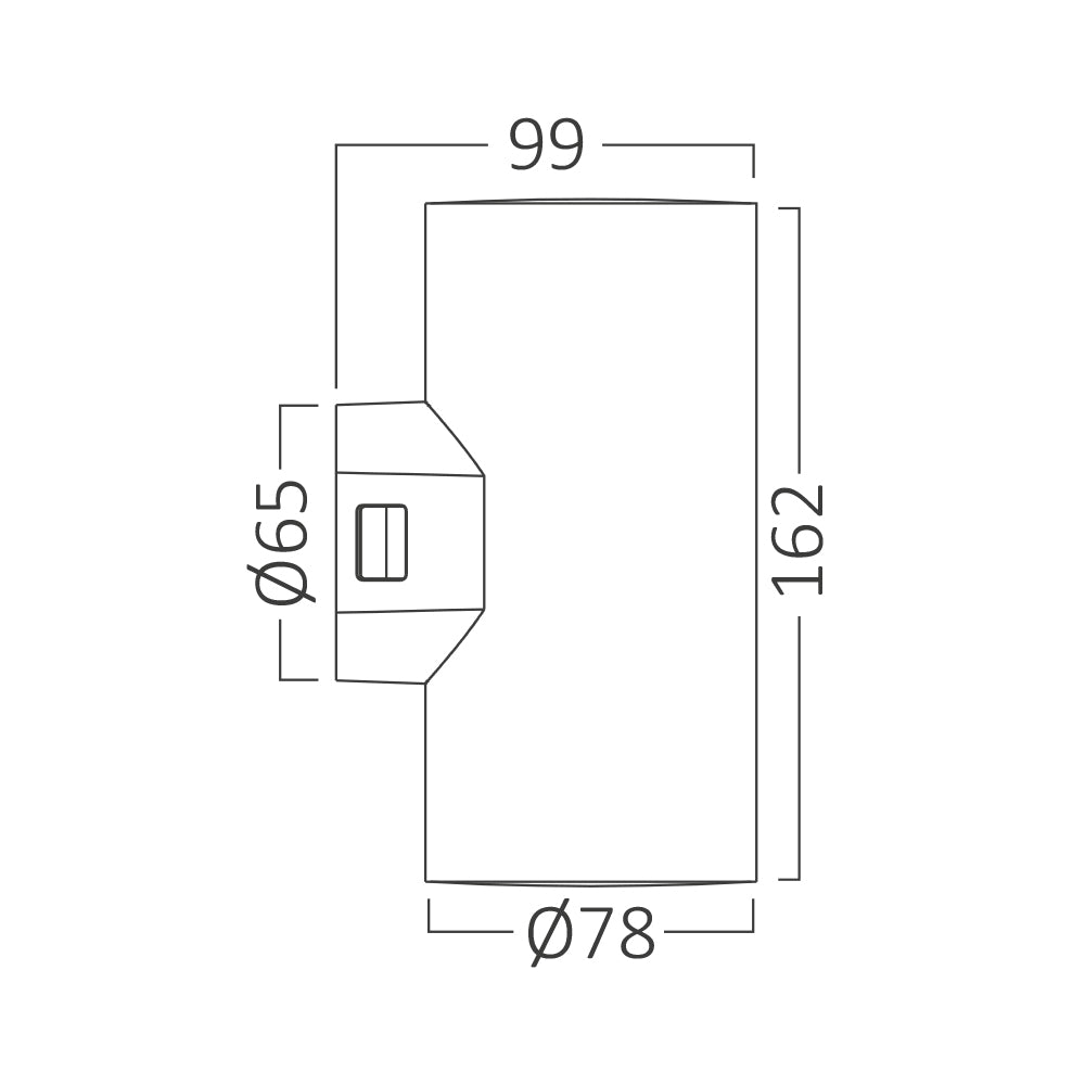 BRY-VEKTA-D-WL.2-SIVA-2x10W-3IN1-IP65-ZIDNA SVETILJKA