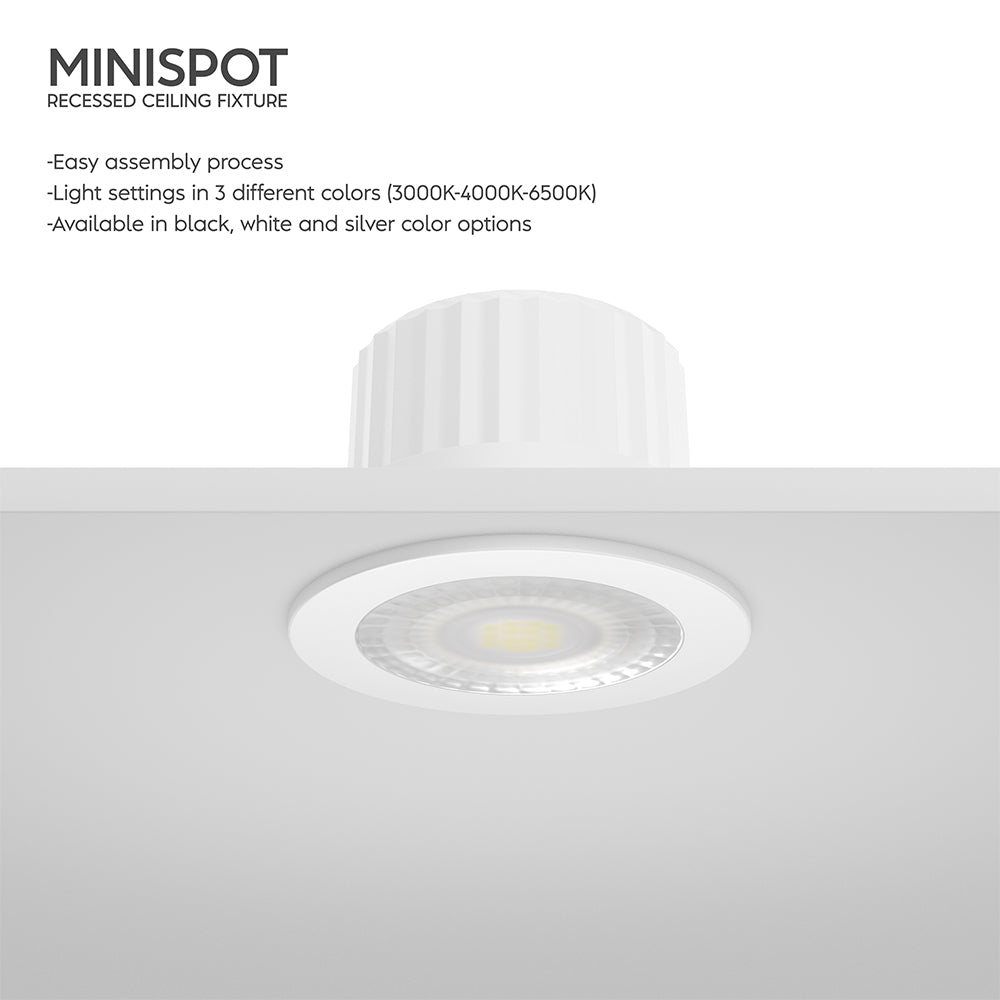 BRY-A-3W-38D-3C-6500K-IP54-LED MINISPOT SVETILJKA