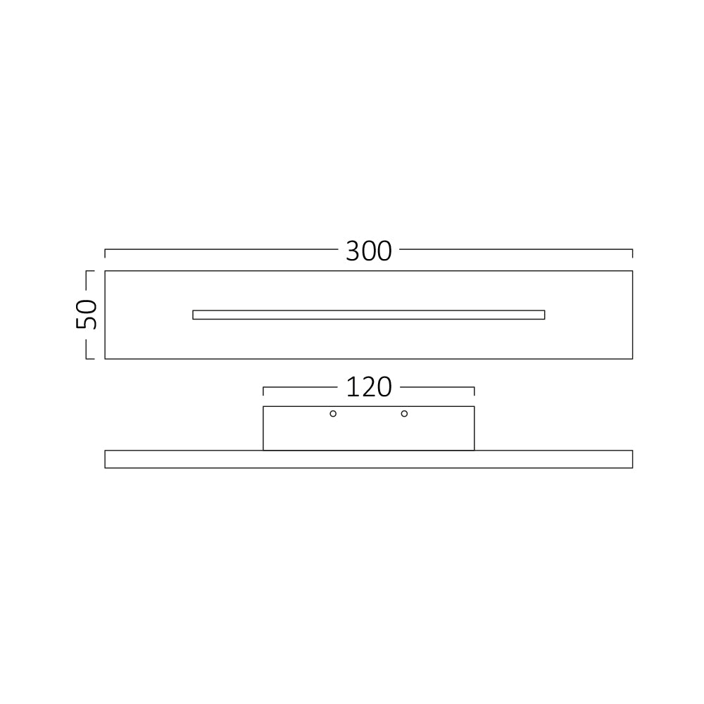 BRY-LEVA-WL1000-10W-RCT-CRNA-3000K-ZIDNA SVETILJKA