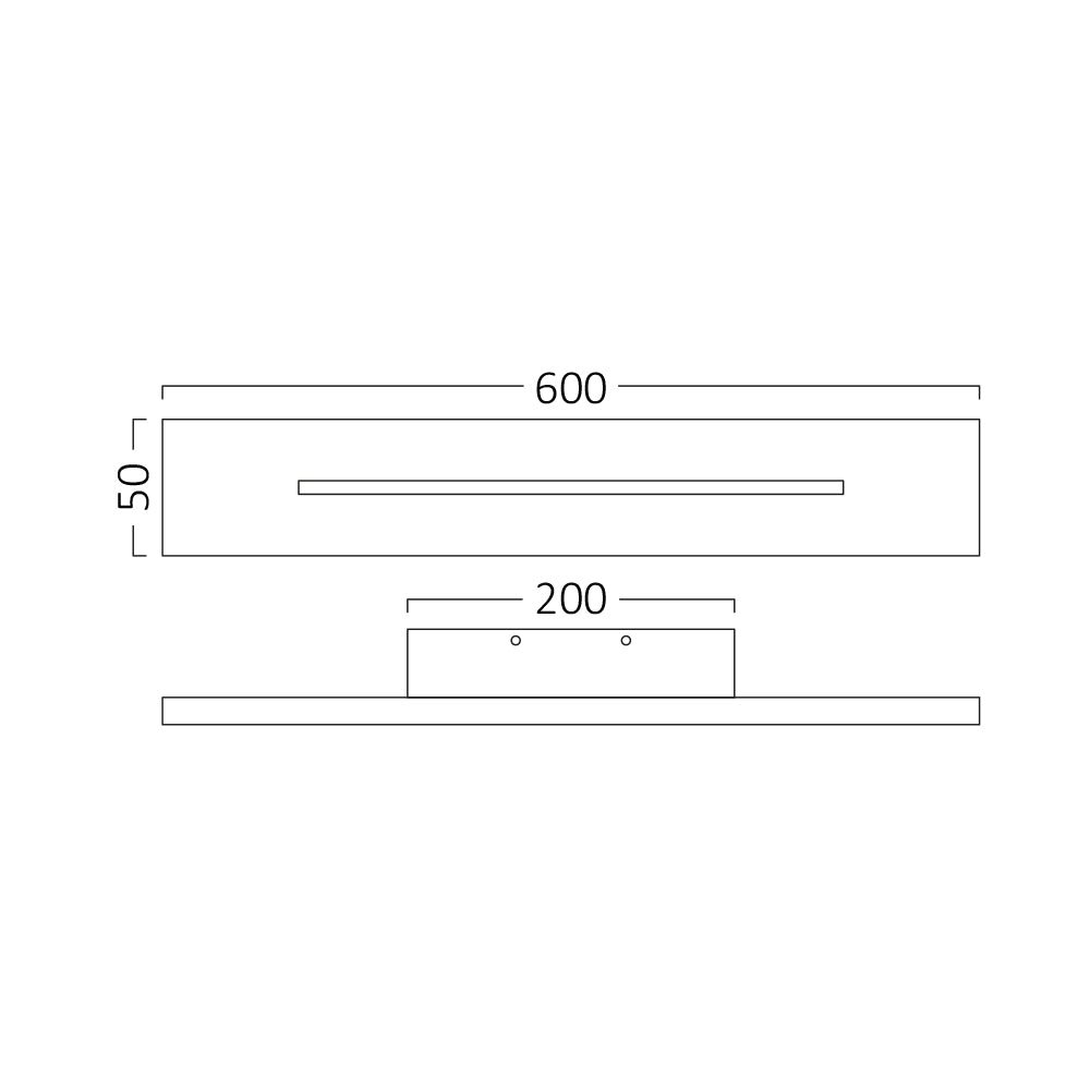 BRY-LEVA-WL600-20W-RCT-CRNA-3000K-ZIDNA SVETILJKA