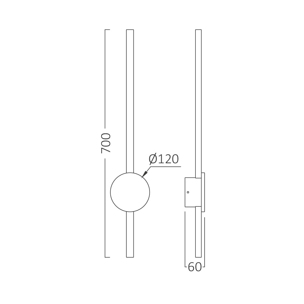 BRY-TINY-WL700-16W-CRNA-3000K-ZIDNA SVETILJKA
