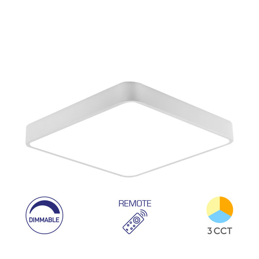 BRY-BLADE-SS-KVADRATNA-BELA-45W-LED PLAFONJERA SA DALJINSKOM KOMANDOM