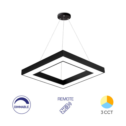 BRY-BLADE-PD-KVADRATNA-CRNA-45W-LED VISILICA SA DALJINSKOM KOMANDOM