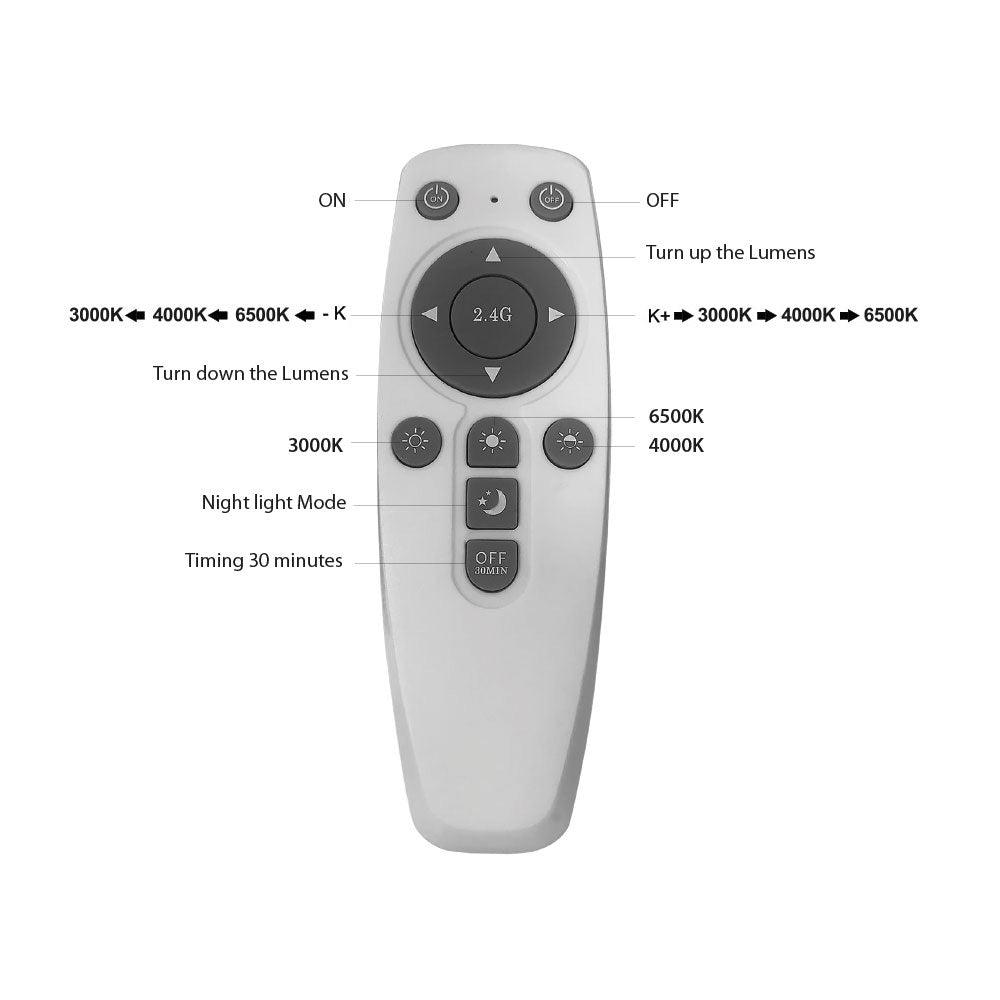 BRY-BLADE-PD-KVADRATNA-CRNA-45W-LED VISILICA SA DALJINSKOM KOMANDOM