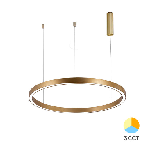 BRY-LINA-PD-2540-OKRUGLA-ZLATNA-45W-3U1-LED VISILICA