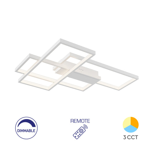 BRY-NELA-SS2-RND-BELA-65W-SA DALJINSKIM-IP20-LED PLAFONJERA