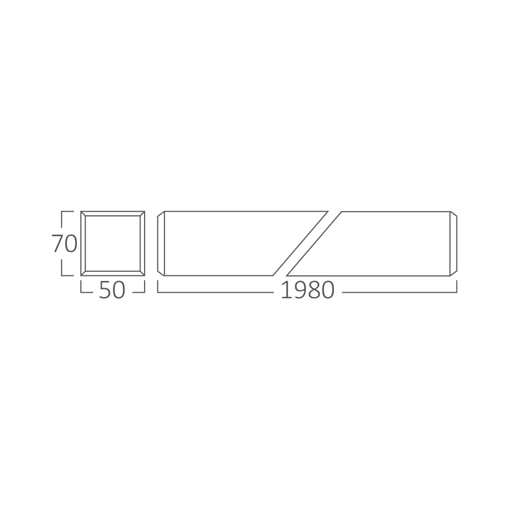 BRY-LINEA-5070-2MT-60W-CRNA-3000K-LINEARNA SVETILJKA
